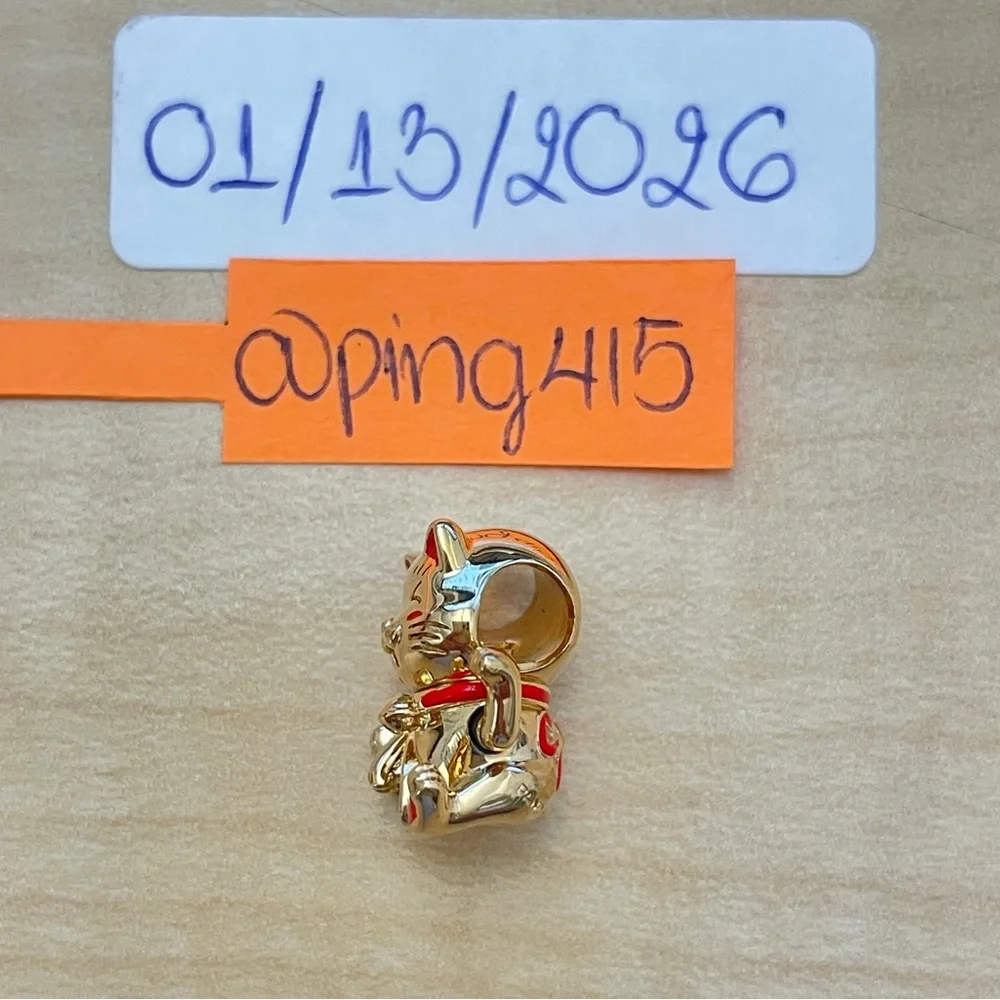 Pandora Shine Lucky Cat Charm - Picture 8 of 13